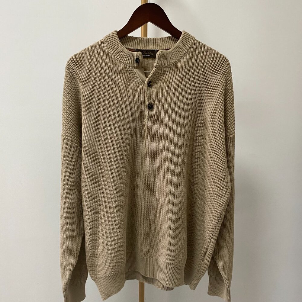 Loro Piana Tan Crewneck Sweater